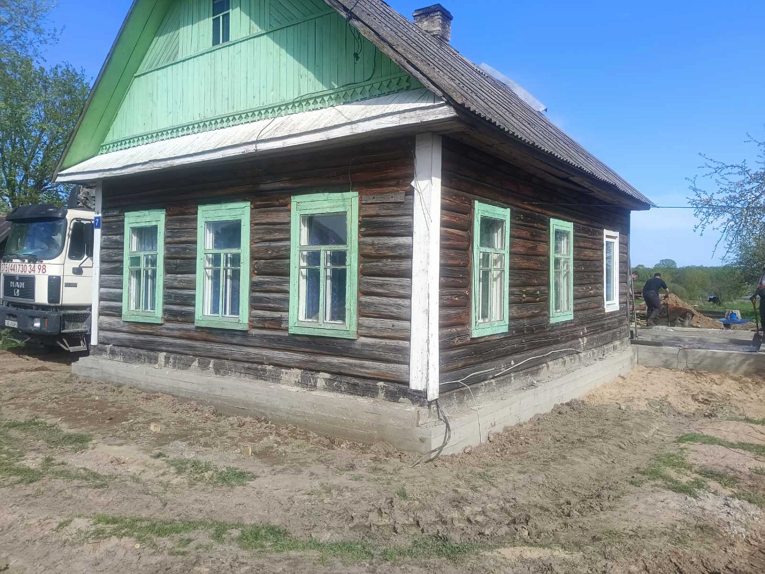 Установка фундамента дома и пристройки в Бобруйском районе