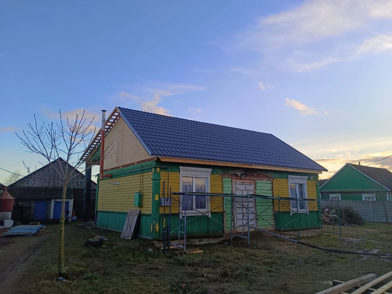 Пристройка к дому, кровельные работы в Ляховичском районе